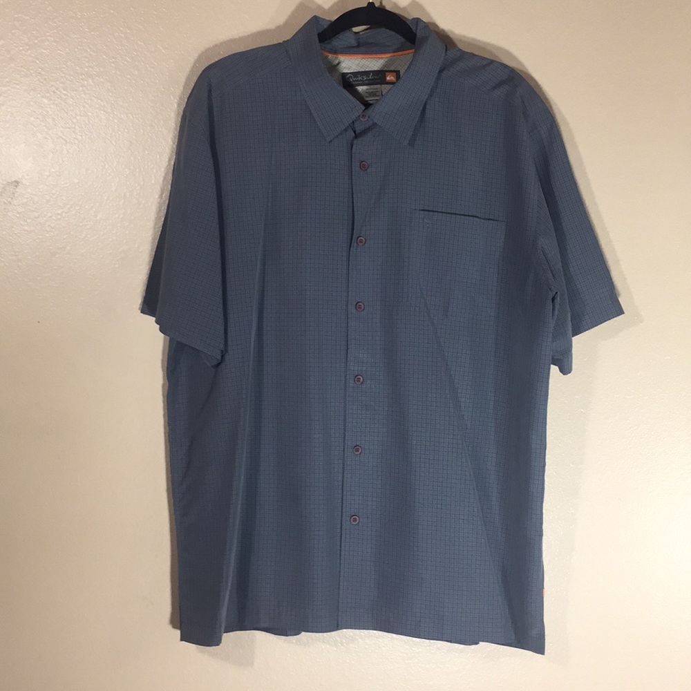 Quicksilver grey button down shirt